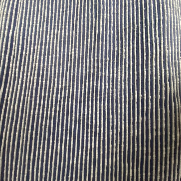 Striped Blue and White Midi Dress - Picture 3 of 5